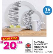 Always Home 16 Piece Dinnerset Freehand Design