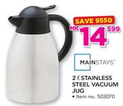 Mainstays 2Ltr Stainless Steel Vacuum Jug