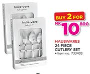 Hauswares 24 Piece Cutlery Set-For 2