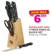 Excellent Hou 7 Piece Knife In Block Set