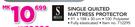 Sheraton Single Quilted Mattress Protector Plus Free Pillow Case Protector