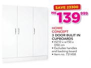 Home Concept 3 Door Built In Cupboards 210x150x50cm Excluding Handles And Backing Boards