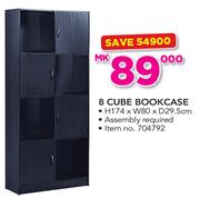 8 Cube Bookcase 174x80x29.5cm