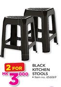 Black Kitchen Stool-For 2