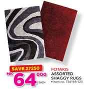 Fotakis Assorted Shaggy Rugs-Each