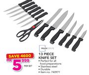 Mainstays 13 Piece Knife Set-Per Set