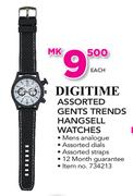 Digitime Assorted Gents Gents Trends Hangsell Watches-Each