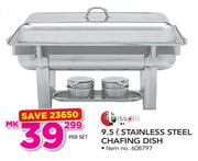 Tissolli 9.5Ltr Stainless Steel Chafing Dish