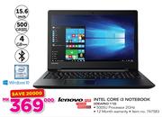 Lenovo 15.6" Intel Celeron i3 Notebook IDEAPAD 110