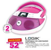 Logik Portable CD USB Radio RSH-441869-P