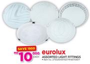Eurolux Assorted Light Fittings-Each