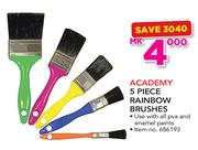 Academy 5 Piece Rainbow Brushes