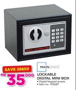 Mainstays Lockable Digital Mini Box