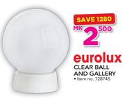 Eurolux Clear Ball And Gallery