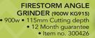 Black & Decker Firestorm Angle Grinder 900W KG915