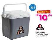 Pride 25Ltr Silver Cooler Box