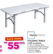 Mainstays Folding Table 1.22m 80206