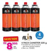 Alva 4 Pack Canister-220g Per Pack