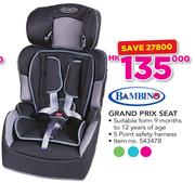 Bambino Grand Prix Seat With 5 Point Safety Harness
