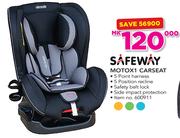 Safeway MotoX1 Carseat With 5 Point Harness