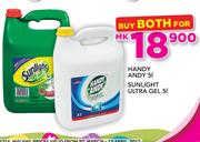 Handy Andy 5Ltr Plus Sunlight Ultra Gel 5Ltr-For Both