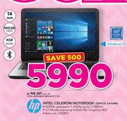 HP Intel Celeron Notebook OFFICE 14-AMO