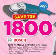 Bosch 2000W Angle Grinder GWS 20-230