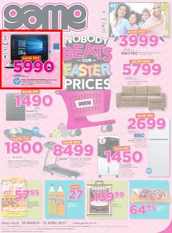 Game Namibia : Windhoek Nobody Beats Our Easter Prices (30 Mar - 12 Apr 2017), page 1