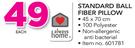 qAlways Home Standard Ball Fibre Pillow-Each