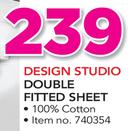 Design Studio Double Fitted Sheet