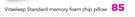 Vita Sleep Standard Memory Foam Chip Pillow