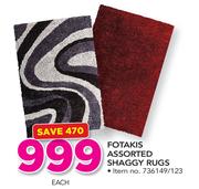 Fotakis Assorted Shaggy Rugs-Each