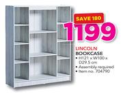 Lincolin Bookcase H121 x W100 x D29.5cm
