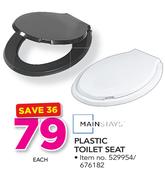 Mainstays Plastic Toilet Seat-Each