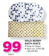 Wild Berry Bath Mats-Each