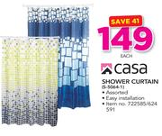 Casa Shower Curtain S-5064-1-Each