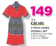 Ethnix 3 Piece Ladies Overall Set