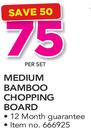 Medium bamboo Chopping Board-Per Set