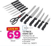 Mainstays 13 Piece Knife Set-Per Set