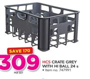 HCS Crate Grey With Hi Ball-24's Per Set