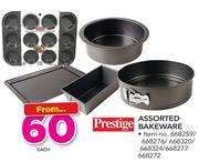 Prestige Assorted Bakware-Each