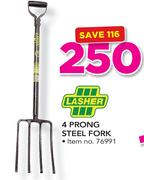 Lasher 4 Prong Steel Fork