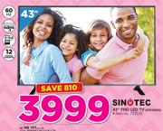 Sinotec 43" FHD LED TV 43E3000G