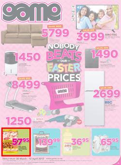 Game Namibia : Oshakati Nobody Beats Our Easter Prices (30 Mar - 12 Apr 2017), page 1