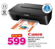 Canon MG2540 Colour Inkjet 3 In 1 Printer