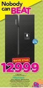 Hisense 670Ltr Side By Side Black Fridge/Freezer H670SMI-WD