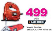 Black & Decker 400W Single Speed jigsaw KS500-QS