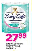 Baby Soft Mini White Tissue Paper-9's Pack