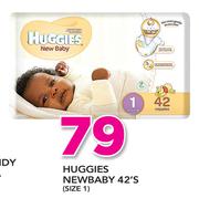 Huggies Newbaby Size 1-42's Pack