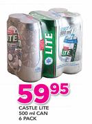 Castle Lite Can-6x500ml